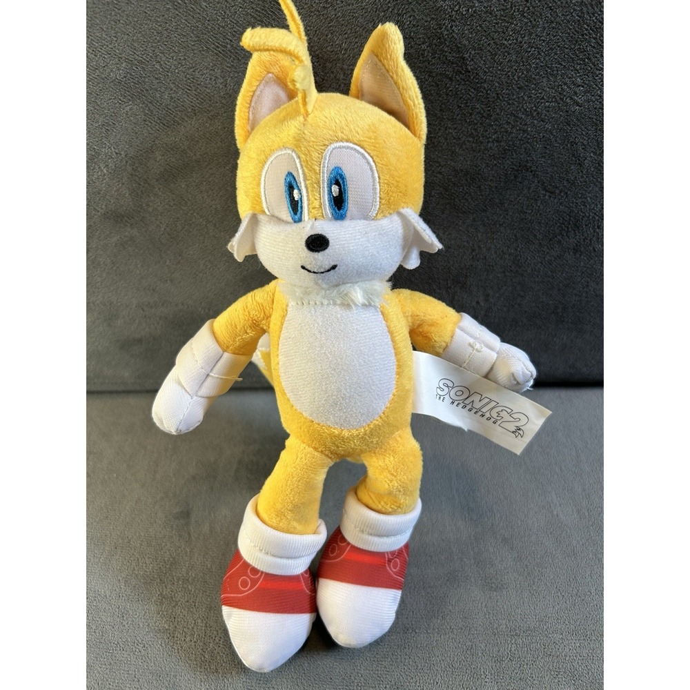 Sonic the Hedgehog 2 Tails Plush 9" JAKKS Pacific 2022 Movie Yellow Stuffed Toy